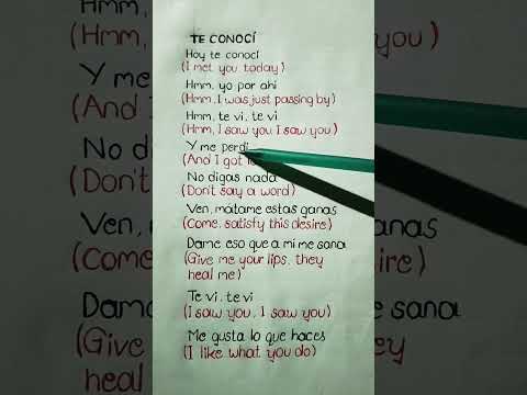 TE CONOCÍ -  bxkq & PXLWYSE  (lyrics)#viral #shorts