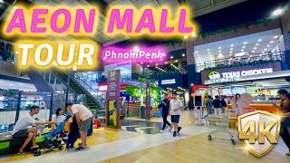 Aeon Mall Sen Sok City Tour | Phnom Penh 4k WalkingTour