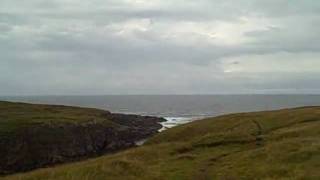 Wild in Scotland Orkney Tour Vid -  Cliffs above the falls.AVI