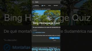 Bing Homepage Quiz