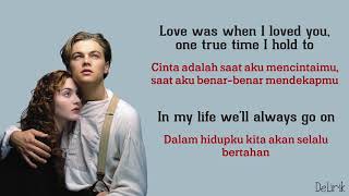 My Heart Will Go On - Celine Dion [Ost Titanic] (Lyrics video dan terjemahan)