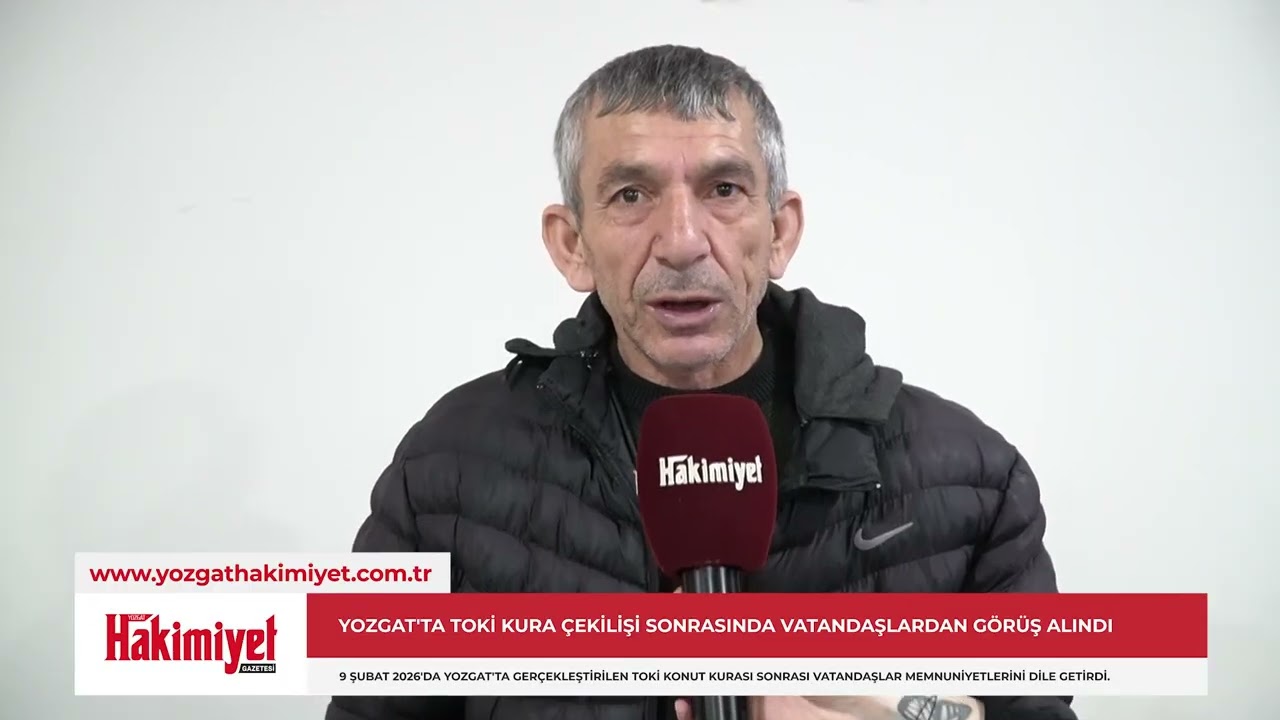 Yozgat'ta TOKİ Kura Çekilişi Sonrasında Vatandaşlardan Görüş Alındı