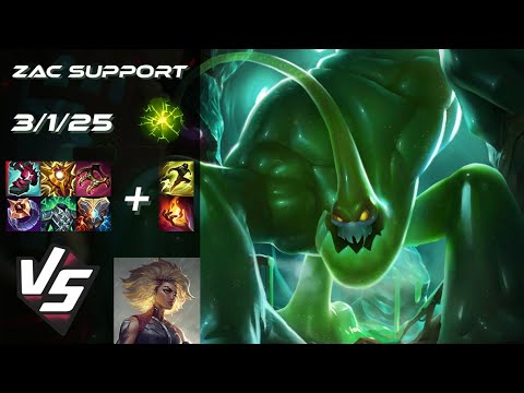 SUPPORT Zac vs Rell - EU Challenger Patch 25.S2.2