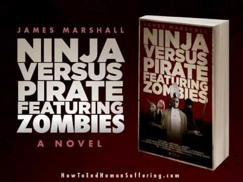 NINJA versus PIRATE featuring ZOMBIES by James Marshall