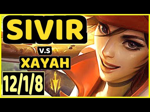 RGE HeaQ (SIVIR) vs XAYAH - 12/1/8 KDA BOTTOM ADC GAMEPLAY - EUW Ranked GRANDMASTER