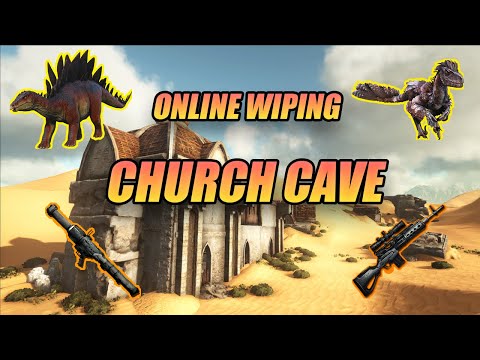 Ark Official Small Tribes PVP | Online Wiping a Church Cave Whilst Being Teamed on!