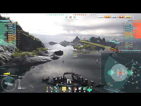 WOWS Vampire 2 T10 Australian (Commonwealth) DD 125k on North, SEA Server, World of Warships