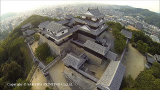 preview picture of video '松山城　空撮　Matsuyama Castle　松山市'