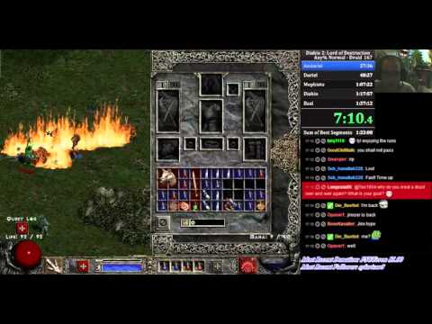 Diablo 2 LoD any% Normal RTA Softcore Speedrun Druid 1:32:28