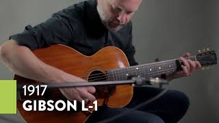 Video thumbnail for Demo of a 1917 Gibson L-1 by The Local Pickup