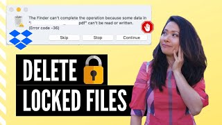 How to delete many locked files on mac from trash (in under 3 mins) #feisworld #dropbox #lockedfiles