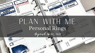 Plan with Me | Personal Rings | August 16-22, 2021 (feat. River Street Stickers) #personalrings
