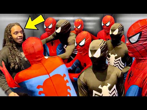 SPIDER-MAN ELEVATOR PRANK!