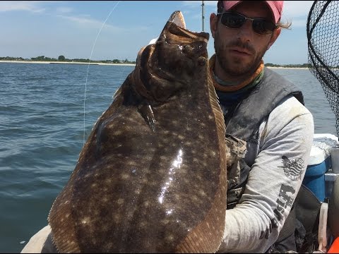 "10lb Fluke" - Epic Flounder (Fluke) Fishing a Limit to 9.14lbs! - 6/20/2016
