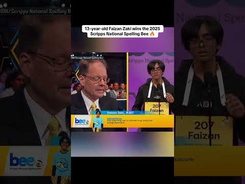 The 2025 Scripps National Spelling Bee winner 🔥 (via @scrippsbee/TT)