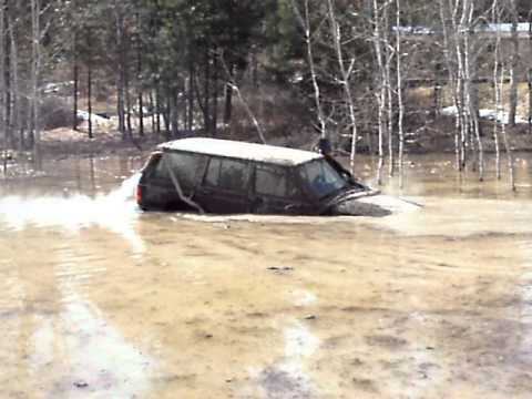 Full snorkel 7ft deep water crossing.  Jeep cherokee floats. Jake's Place