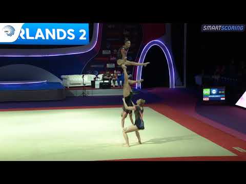 Women's group The Netherlands - 2019 Acro Europeans, all-around final