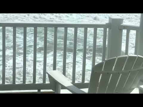 Hurricane Ian kissing North Topsail Beach Sep 2022