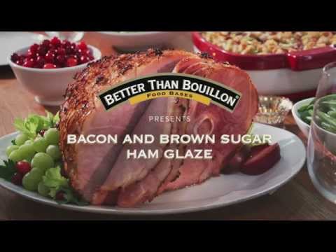 Bacon and Brown Sugar Ham Glaze| BetterThanBouillon.com