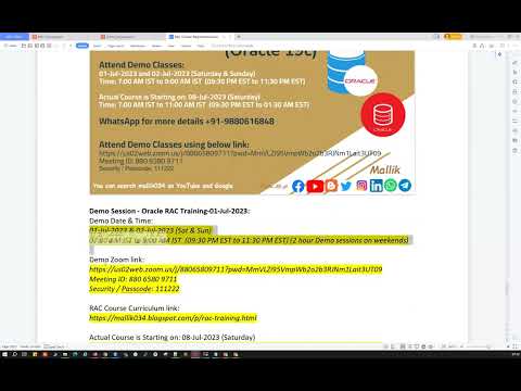 Day 1 Session RAC Course Curriculam || Types of databases || RAC Basics Fundamentals