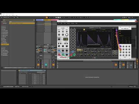 MIDI CC from 'VCV Rack 2 Pro' in 'Ableton Live 11 Suite' with M4L device  'Manual CC Mapper V2'