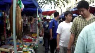 A colorful street market in Kota Kinabalu, Borneo, Malaysia