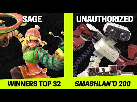 SmashLAN'd 200 Singles Winners Top 32 - Sage (Min Min) vs unauthorized (R.O.B., Fox) - SSBU
