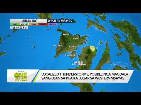 One Western Visayas: Posible nga mag-ulan sa pila ka lugar sa Western Visayas