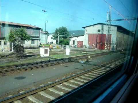 Pendolino 680.004 Kejchal na R 781 Střekov - odjezd ze stanice Děčín hlavní nádraží