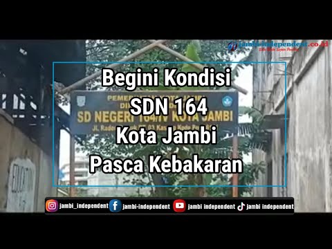Ini Kondisi SDN 164 Kota Jambi Pasca Kebakaran