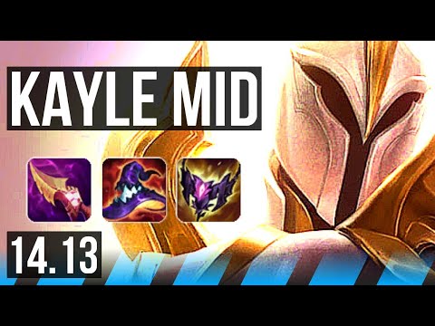 KAYLE vs XERATH (MID) | 6 solo kills, 1300+ games, 12/3/10, Godlike | EUW Grandmaster | 14.13