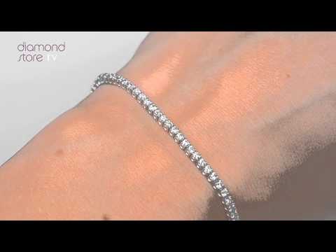 Diamond 2ct Tennis Bracelets Set In 18K White Gold - FDT23 4