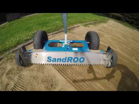 The SandROO In Action, On The Court | PAVE TECH - Hardscape Outfitter