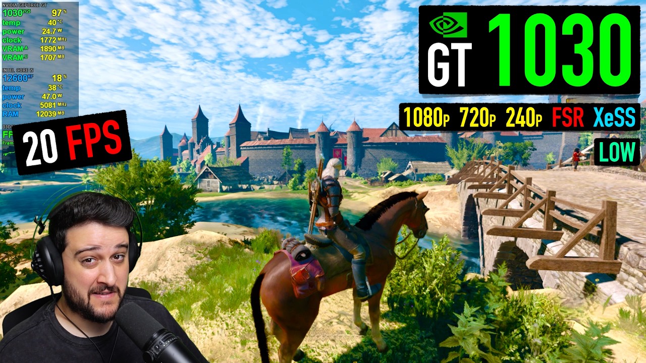 GT 1030 - The Witcher 3 Remastered - The Bare Minimum!