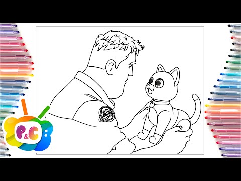 Lightyear 2022 coloring page/ Buzz Lightyear and Sox coloring/Elektronomia - Sky High [NCS Release]
