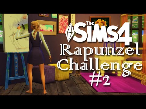 Rapunzel's Stifled Fame | The Sims 4 Rapunzel Challenge Episode 2 | Disney Tangled Let's Play!