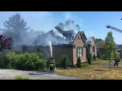 Firefighters extinguish three-alarm fire on Juniper Drive in Saugus