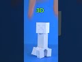 3d printed creeper vs real