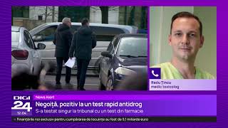 Controversă după ce edilul Robert Negoiță a fost testat antidrog de protestatarul Marian Ceaușescu