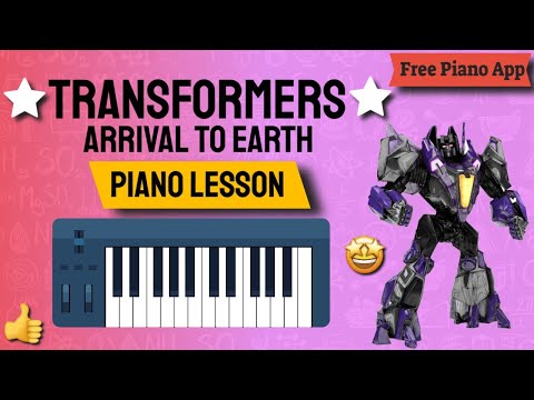 Transformatory przyjazd na Ziemię-lekcje gry na fortepianie-syntezator