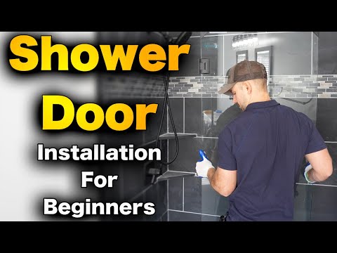 How To Install A Shower Door - FRAMELESS Glass DreamLine (MODERN LOOK)