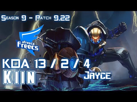 AFs Kiin JAYCE vs KAYLE Top - Patch 9.22 KR Ranked