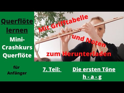 Querflöte lernen: Greife und spiele Deine ersten drei Töne mit der richtigen Hand- und Fingerhaltung