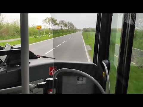 Fahrt mit dem außergewöhnlichen MB O530G: Linie 860 von Eggebek nach Flensburg!