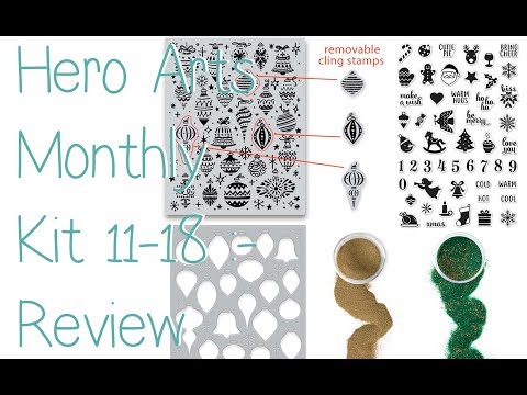 MMH Monthly Hero Arts Kit Nov18 - Review