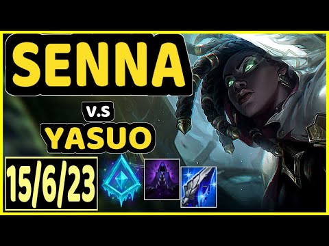 WILDTURTLE (SENNA) vs YASUO - 15/6/23 KDA BOTTOM ADC GAMEPLAY - NA Ranked MASTER