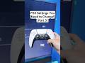 PS5 Settings You Need To Change Part 5