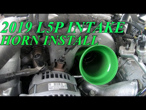 2019 L5P Wehrli Intake Horn Install (Turn on subtitles!)