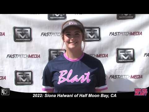 2022 Siona Halwani Power Hitting Pitcher Softball Skills Video - Norcal Blast