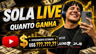 QUANTO GANHA O CANAL SOLA LIVE ? | GANHOS REAIS 2026